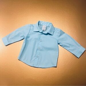 Healthtex Baby Blue Button Down Shirt 3-6 Months